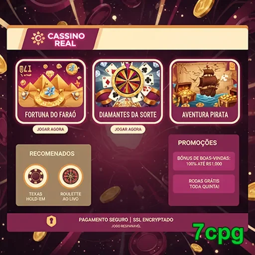 Cassino Real VIP no site 7cpg, mostrando uma atmosfera elegante e sofisticada.